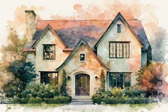 turn your home into watercolor painting