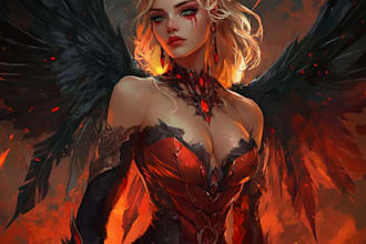 illustrate fantasy art creatures and characters