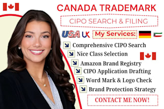 perform canada trademark search and cipo trademark filing