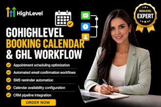 setup gohighlevel booking calendar and ghl workflow appointment system