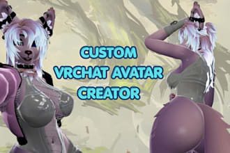 custom vrchat avatar furry nsfw avatar vrc avatar vr character 3d furry avatar