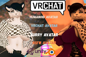 custom 3d vrchat avatar furry nsfw avatar vrc avatar vr character furry avatar