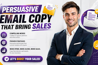 write provoking and impeccable email sales copy that increases conversion by 4x