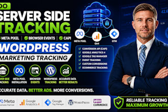 do server side tracking, meta pixel,browser events, wordpress marketing tracking
