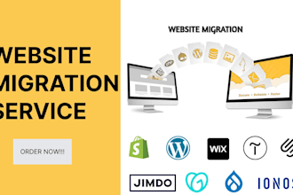 migrate website ecommerce store to shopify woocommerce wix to wordpress webflow