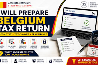 prepare belgium tax return, income tax, tax on web