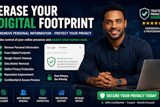 remove personal information, erase digital footprint and protect online privacy