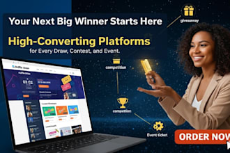 build wordpress raffle draw, competition, giveaway, event ticket booking website