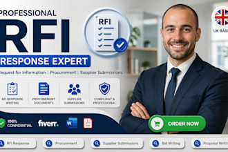 prepare professional pqq rfi response procurement documents and  suppliers bid