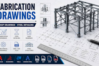 fabrication drawings shop drawings steel detailing autocad solidworks