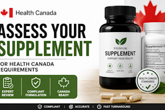 assess your supplement for health canada requirements before launching in canada