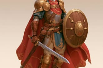 create a dnd art and d and d character for you