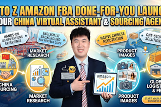 be your a to z amazon fba virtual assistant and sourcing agent