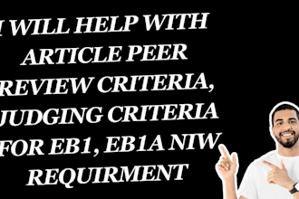 fulfill peer review and judging criteria for eb1, eb1a, or niw petitions