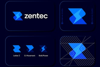 design professional technology crypto security and tech logo