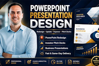 redesign business powerpoint presentation update ppt improve investor pitch deck