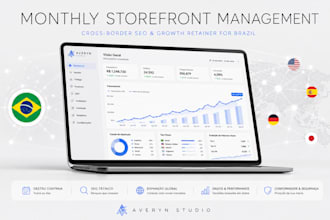 do monthly ecommerce localization and cross border SEO growth for brazil