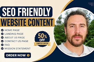 write website content, faq, about us page, SEO copywriting and all website copy