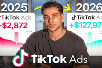run high converting tiktok ads campaign tiktok video ads to 500k active audience