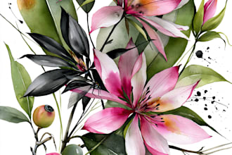 do a botanical illustration