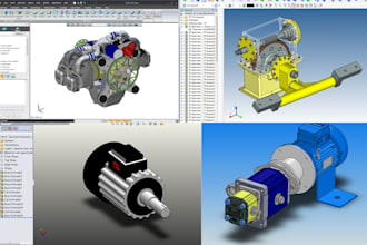 custom 3d mechanical cad product model creo parametric stl step files cnc design