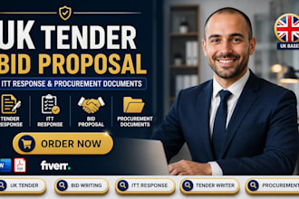 write UK tender bid proposal itt coshh response and procurement documents