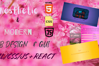 create the best gui, UI  and UX design for websites