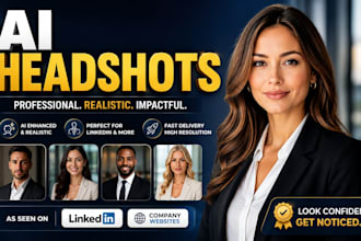 create ai headshots linkedin or corporate photos for a professional image