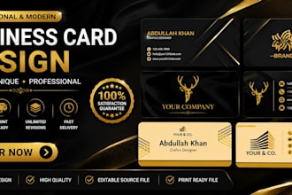 design a modern professional business card for your business