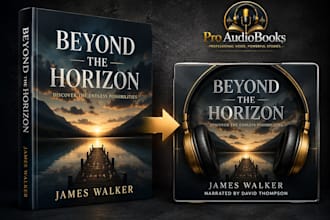design professional audiobook, acx, kindle and KDP book cover