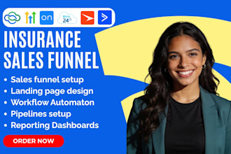 insurance CRM sales funnels vtiger ghl ontraport bitrix24 creatio activecampaign