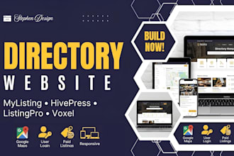 build directory website using mylisting theme, listingpro, hivepress, voxel