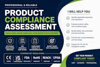 provide product compliance assessment for US eu UK regulations
