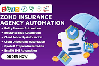 build zoho CRM zoho flow zoho bigin zoho forms zoho campaigns for insurance CRM