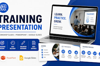 design training presentation, workshop slides, powerpoint google slides deck