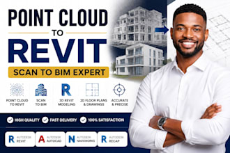 convert point cloud to revit scan to bim 2d and 3d architectural models