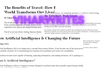 write engaging and informative blog articles