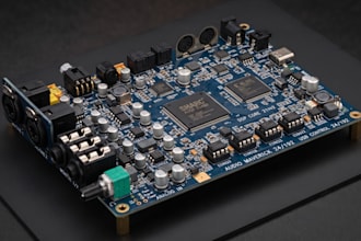 engineer low noise usb audio interface dsp mixer, smart iot music hardware pcb