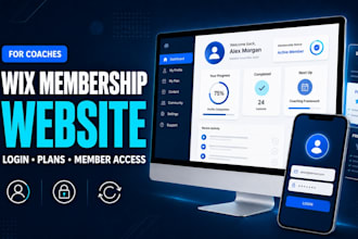 build wix membership website, wix landing page, subscription site for coaches