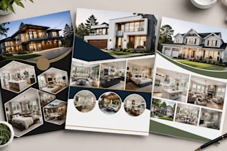 design modern real estate flyers for agents and property listings
