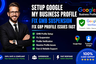 setup google my business profile fix gmb suspension suspended gmb solution