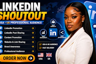 shoutout promote share your link or post link to 3m USA UK audience