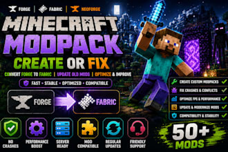 create fix optimize minecraft modpack forge fabric server setup
