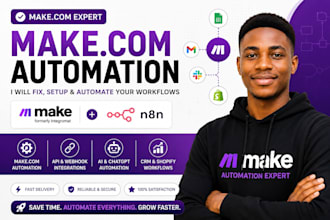 fix make com set up make com and be your make com expert