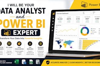 be your data analyst and power bi expert