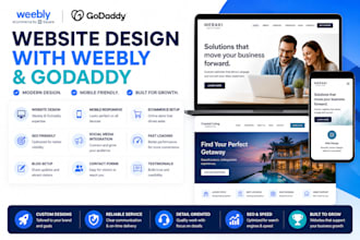 design weebly, godaddy and hostinger website, godaddy or weebly website redesign