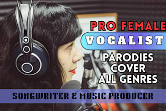 edm vocals female pop singer female edm singer   recreate song cover song parody