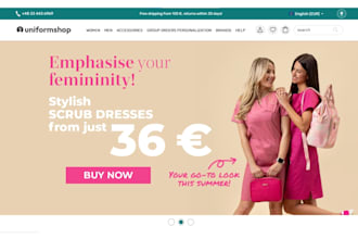 build a premium medical website medical equipment store medical clothing website