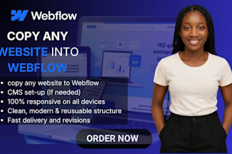 copy, clone, convert or transfer your website into webflow