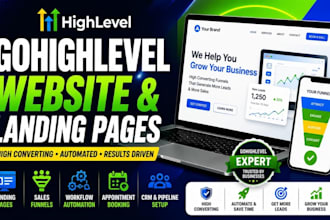 gohighlevel website design go highlevel landing page